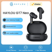 HAYLOU GT7 Neo TWS Wireless Earbuds Dual Host Mode Bluetooth 5.4 Headphones Earphones Smart Touch Control Earbuds Sport Headset