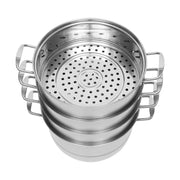 5 Tier Stainless Steel Steamer Cookware Steam Pot Food Cooker Pot +Lid  for Induction and Gas Cooker Kitcken