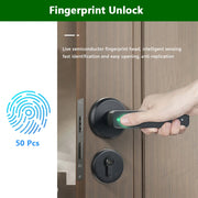 RAYKUBE M3 Tuya BLE Digital Fingerprint Door Lock Electronic Lock with 60/70mm Latch Keys Smartlife/Tuya APP Remote Unlock