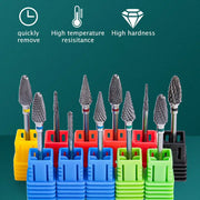 Dmoley Cone Carbide Tungsten Nail Drill Bit Manicure Drill For Milling Cutter Nail Files Buffer Nail Art Equipment Accessory