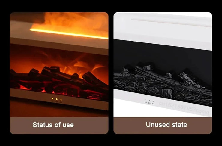 Air Humidifier Essential Oils Aroma Diffuser Creative Flame Humidifier Home Ultrasonic Cool Mist Realistic Fireplace Night Light