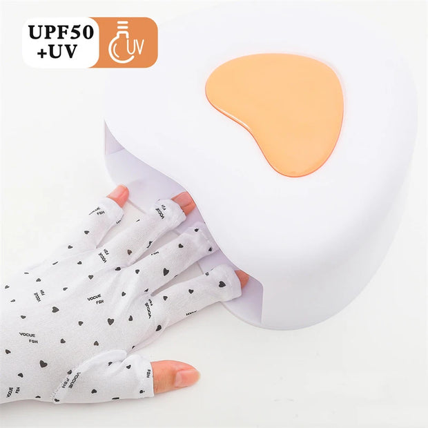 2pcs Anti Nails UV Protection Gloves Led Lamp Radiation Proof Glove Protecter Hands For UV Light Lamp Dryer Manicure Nail Tools