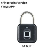 Electronic Lock Tuya Bluetooth Fingerprint Padlock Digital Luggage Lock APP Temporary Password Remotely IP67 Decompression Toys