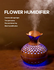 Wood Grain Humidifier 300ml USB Aroma Diffuser Atomizer USB Household Humidifier Hydrating Instrument Desktop Humidifier