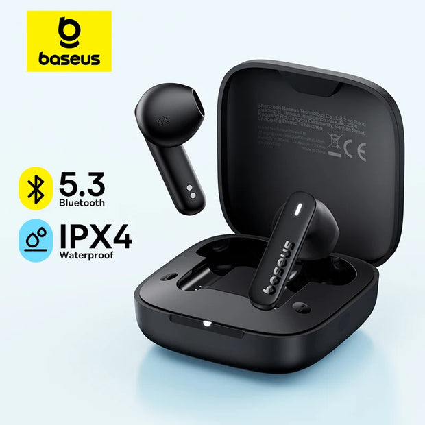 Baseus Bowie E16 Wireless Earphone Bluetooth 5.3 Earphones 30H Long Battery Life IPX4 Waterproof True Wireless Headphone Earbuds