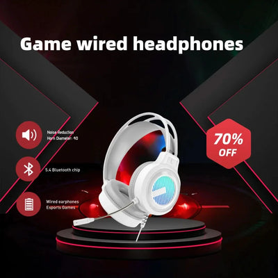 Gaming Headset 7.1 Stereo Virtual Surround Bass Gaming Headset Wired 3.5mm Noise-cancelling Gaming Headset With Microphone