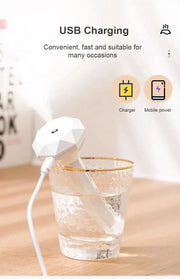 Humidifiers Ultrasound USB Mini Home Air Diffuser Car Purifier Aroma Anion Mist Maker With Romantic LED Lamp Portable Humidifier