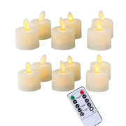 4 or 6 Flameless Moving Wick Candles With Remote Control Realistic Christmas Church Wedding Fake Electronic Candle LED Wedding