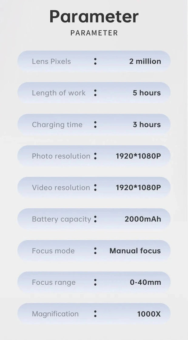 مجهر رقمي 4.3 بوصة 1080 بكسل 50-1000x مجهر لحام على شكل عملة معدنية 2000 مللي أمبير في الساعة لإصلاح الإلكترونيات PCB الكمبيوتر المحمول