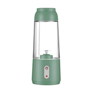 300ML Portable Blender USB Rechargeable,Personal Size Juicer with 2 Blades,Travel Blender Bottle Juicer Cup for Shakes Smoothies
