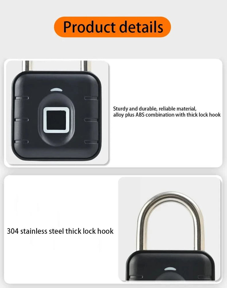 Electronic Lock Tuya Bluetooth Fingerprint Padlock Digital Luggage Lock APP Temporary Password Remotely IP67 Decompression Toys