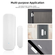 Tuya Wifi Door Sensor Window Entry Sensor Security Burglar Door Sensor Alarm Smart Life Magnetic Door Sensor Alexa Google Home