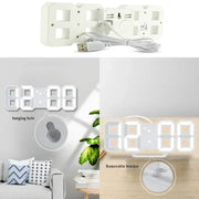 3D LED Digital Alarm Clock - Wall Clock Time/date/temperature For Home/kitchen/office Clocks Decor Garden