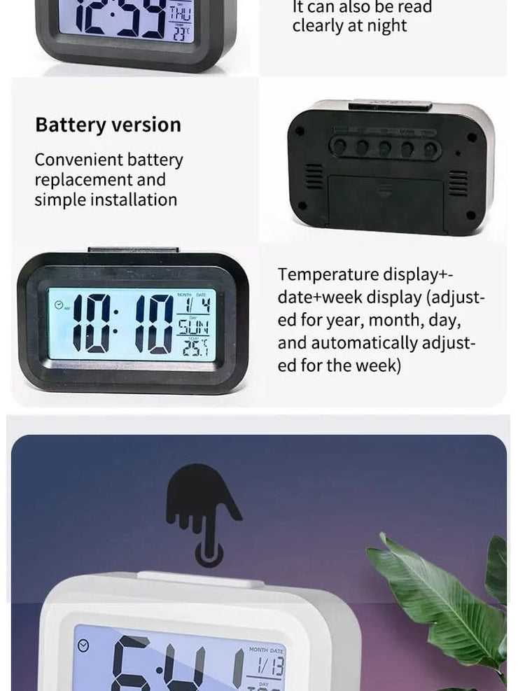 Mini Timer Smart Clock Children Alarm Clock Student Time Manager Desktop Silent Bedside Electronic Small Alarm Clock