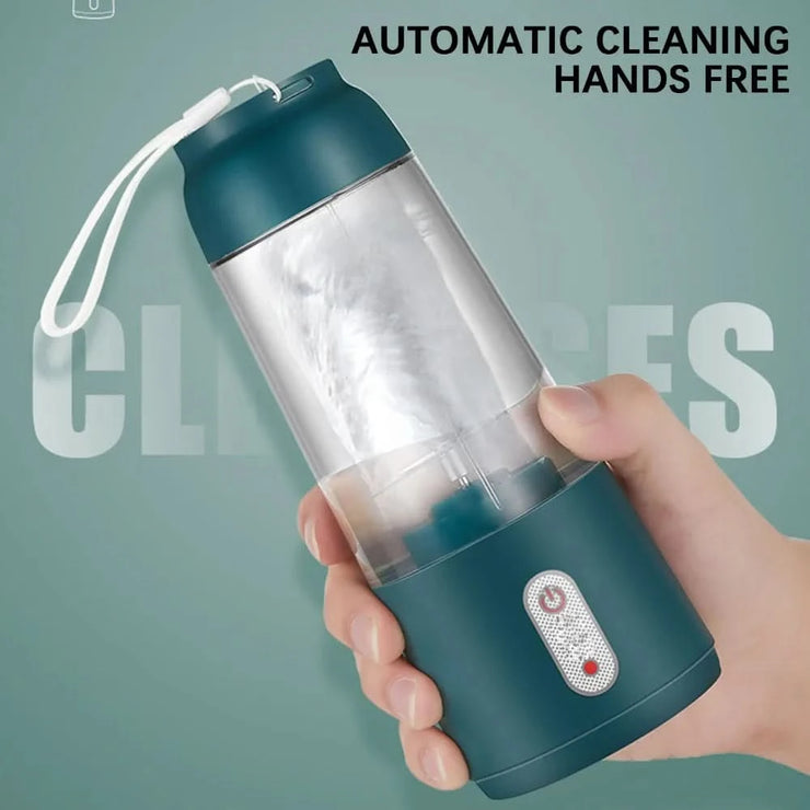 300ML Portable Blender USB Rechargeable,Personal Size Juicer with 2 Blades,Travel Blender Bottle Juicer Cup for Shakes Smoothies