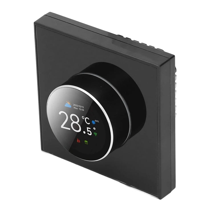 Smart Knob Thermostat Accurate 1.32in Screen 95~240VAC Intuitive Water Heating Digital Thermostat Temp Controller for Home