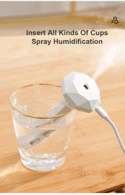 Humidifiers Ultrasound USB Mini Home Air Diffuser Car Purifier Aroma Anion Mist Maker With Romantic LED Lamp Portable Humidifier
