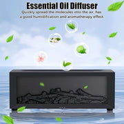 Air Humidifier Essential Oils Aroma Diffuser Creative Flame Humidifier Home Ultrasonic Cool Mist Realistic Fireplace Night Light