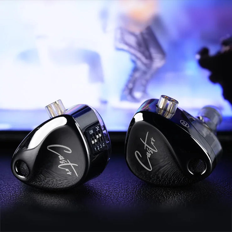 NEW KZ Castor In Ear HiFi Earphone 2DD Dynamic High-end Tunable balanced armature Earphones Monitor Headphone Cancelling Earbuds