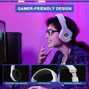 Gaming Headset Wired Headphones With Microphone Stereo Earphones Deep Bass For PC Computer Gamer Laptop Music wired Earphones