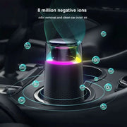 Air Purifier Devices for Car with Usb Colorful Night Light Touch Screen Multi-layer filter Odor Removal Negative Ions Generator