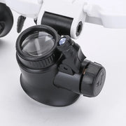 Magnifying Glasses 8X 15X 23X Magnifier LED Headband Glass Eye Magnifier Repair Tool Watchmaking Tools Coin Stamp Jewelry Loupe