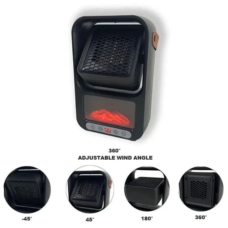 800W Space Heater with Thermostat Electric Heater Portable Heater Desktop Warm Air Blower Mini Portable Heater for Indoor Use