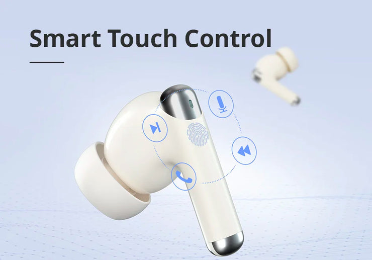 Tronsmart Sounfii R4 Earphones Wireless Earphones with Bluetooth 5.3, Quad-Mic Call Noise Reduction, 28H Playtimes