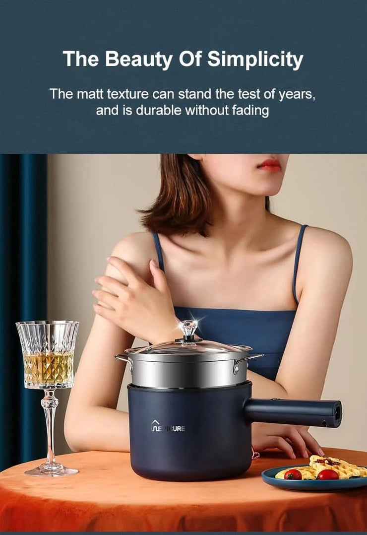 1-2 People Electric Cooker Household Cooking Pots Electric Multi Rice Cooker Kitchen Pots Offers Mini Ramen Hotpot Stew Pot