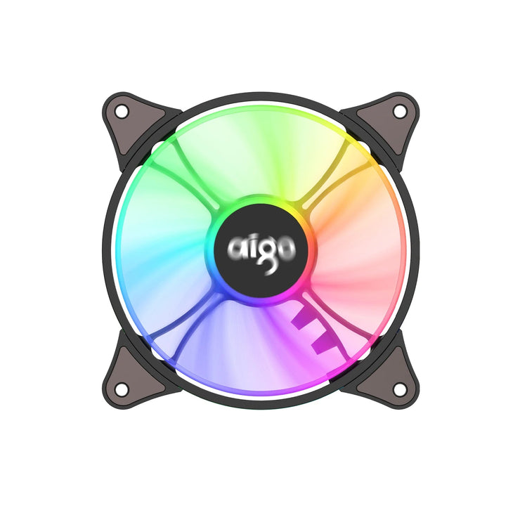 Aigo AR12 120mm pc computer Case Fan RGB Heatsink aura sync sata port 12cm Cooler argb Silent controller fan cooling ventilador - NR SMARTHUB