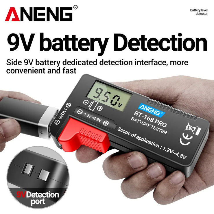 ANENG BT - 168 PRO Digital Lithium Battery Capacity Tester Checkered load analyzer Display Check AAA AA Button Cell Universal test - NR SMARTHUB