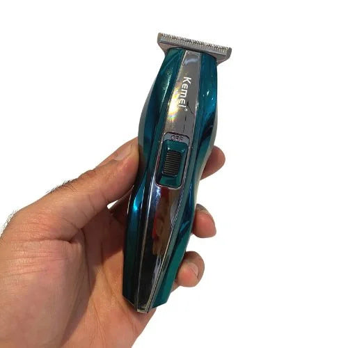 Kemei Green Metal Portable USB Shaver And Hair Trimmer