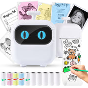 Thermal Mini Printer, X2 Inkless Sticker Maker With Thermal Papers & Sticker Papers, Bluetooth Portable Pocket Phone Printer For Notes, Receipts, Pictures, DIY, Compatible With IOS&Android